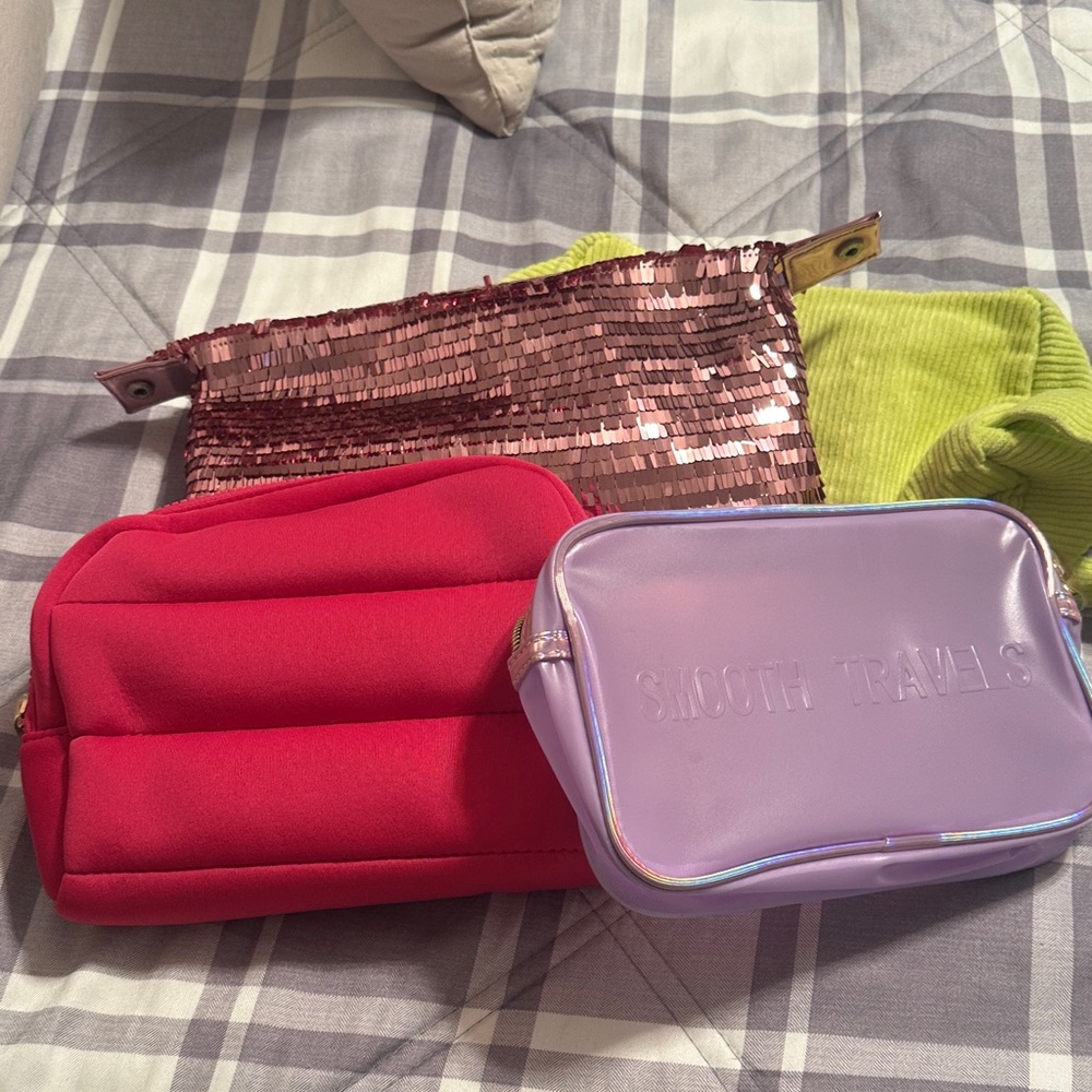 Set of Women's Cosmetic Pouches